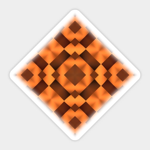 Pattern in Warm Tones Sticker by lyle58